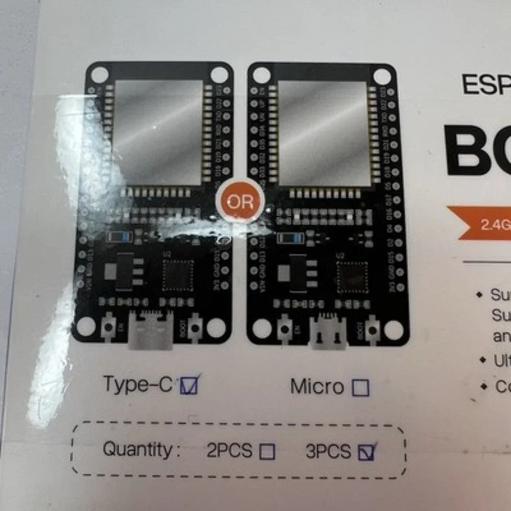 ELEGOO ESP-WROOM-32 Boards 3PCS Type-C WiFi Bluetooth New Development Module